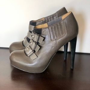 LAMB buckled stiletto booties